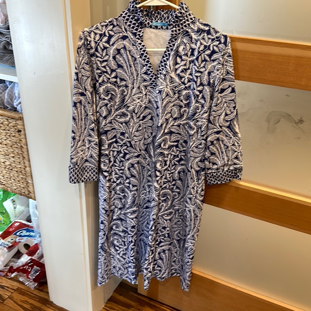 J McLaughlin dress- blue and white!